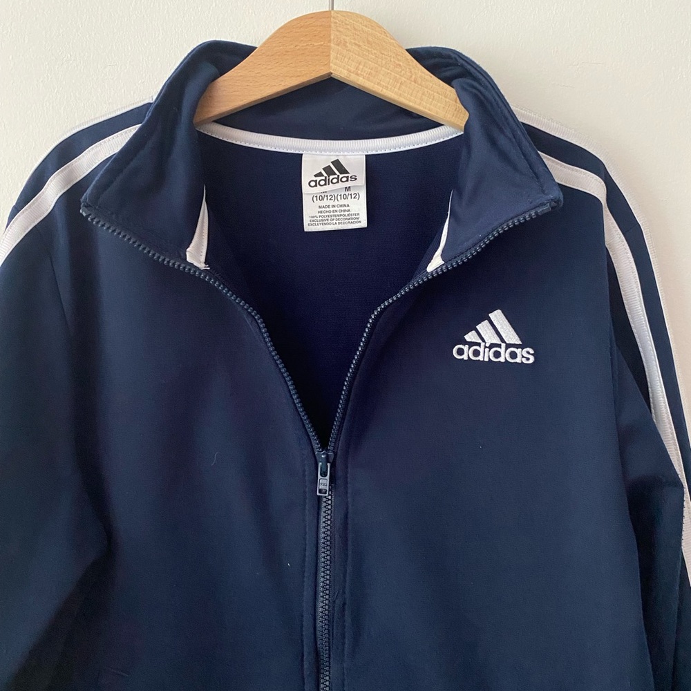 ADIDAS Kids Training Jacket in Navy size M (10/12).